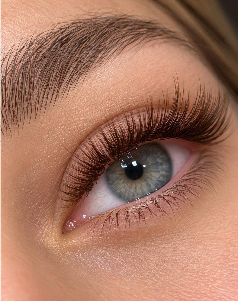 Brow styling — two-photo collage